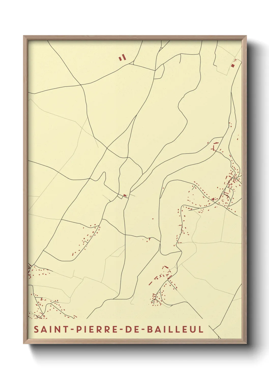 Un poster carteSaint-Pierre-de-Bailleul