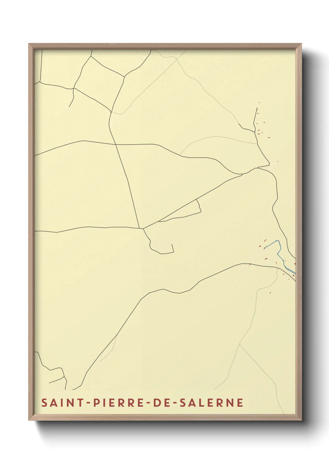 Un poster carteSaint-Pierre-de-Salerne