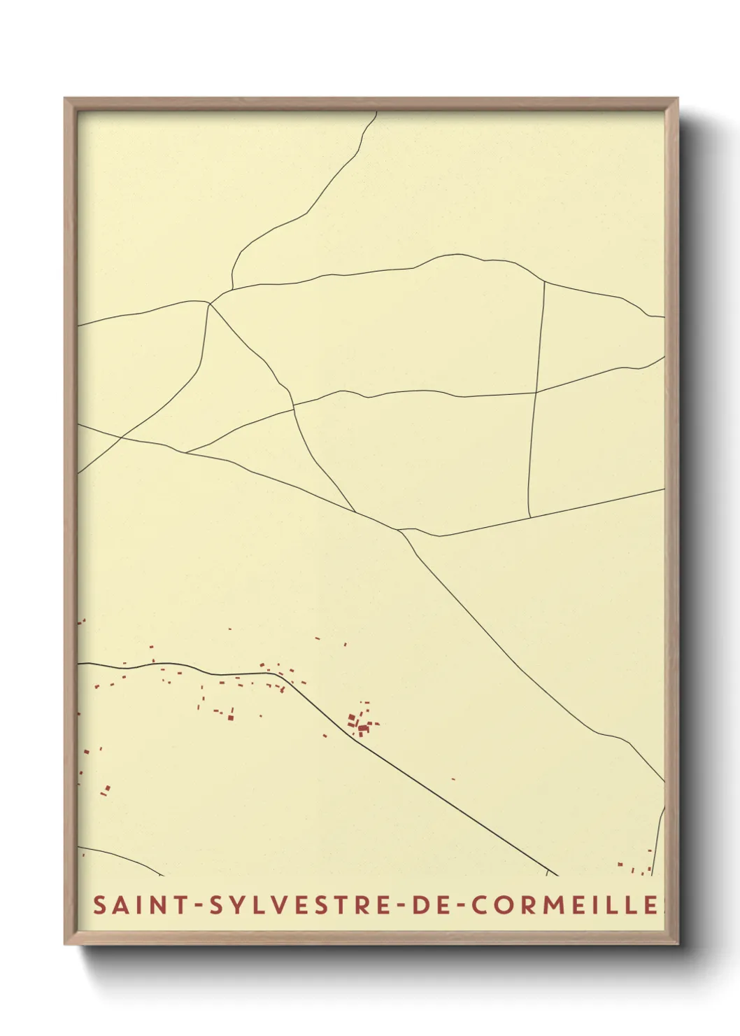 Un poster carteSaint-Sylvestre-de-Cormeilles