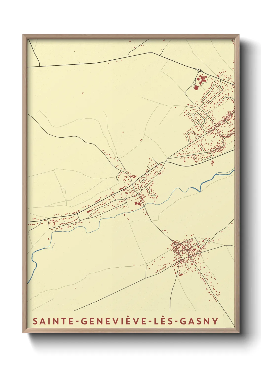 Un poster carteSainte-Geneviève-lès-Gasny