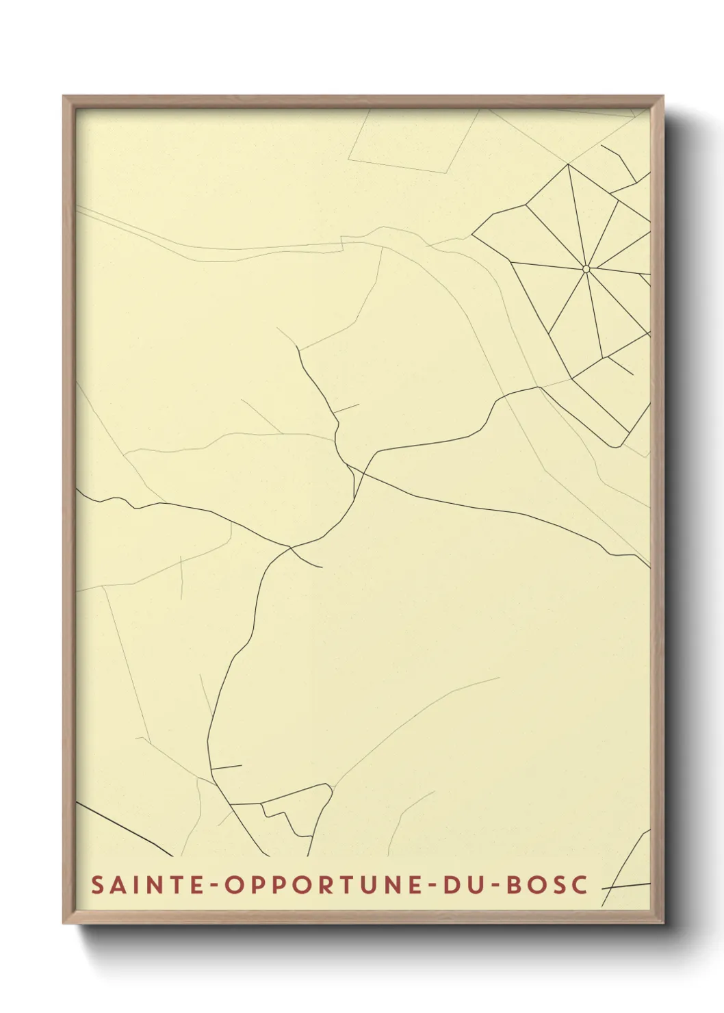 Un poster carteSainte-Opportune-du-Bosc