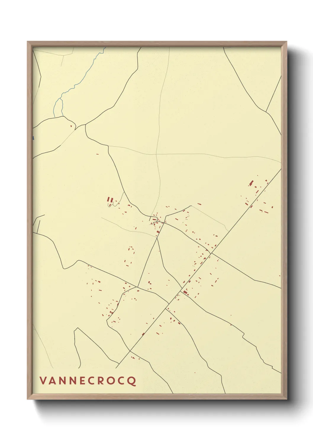 Une affiche de carte sur Vannecrocq