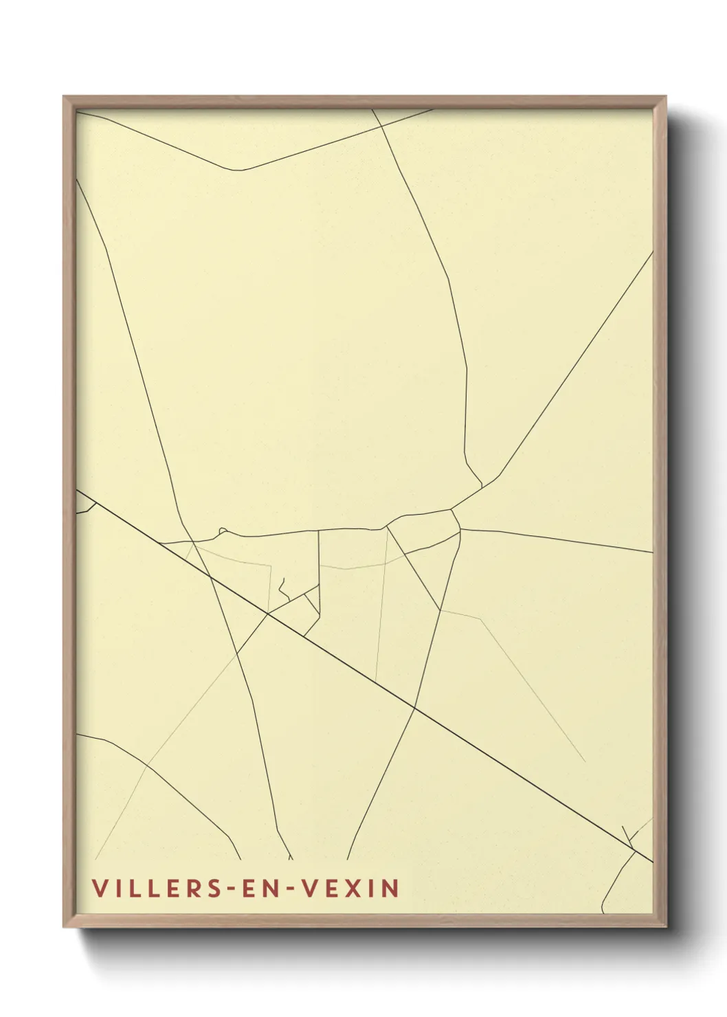 Un poster carteVillers-en-Vexin