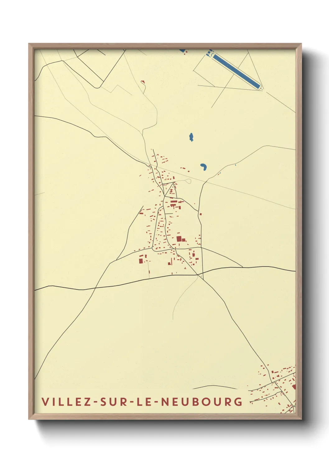 Un poster carteVillez-sur-le-Neubourg