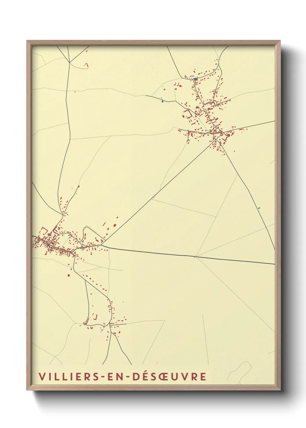 Un poster carteVilliers-en-Désœuvre