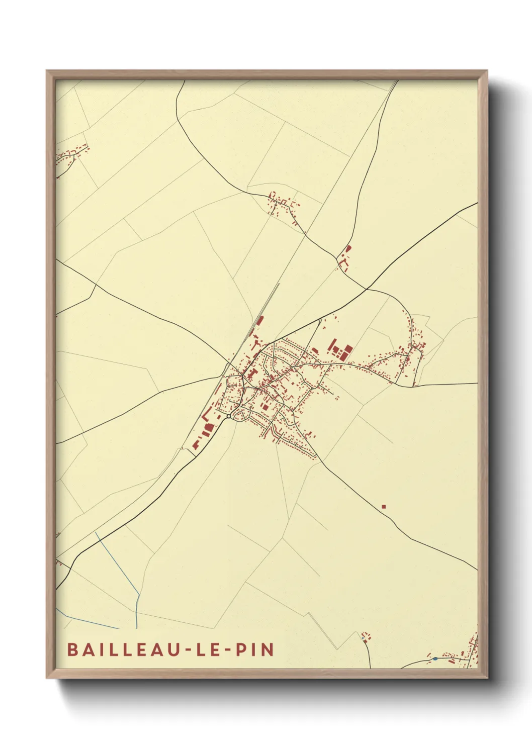 Un poster carteBailleau-le-Pin