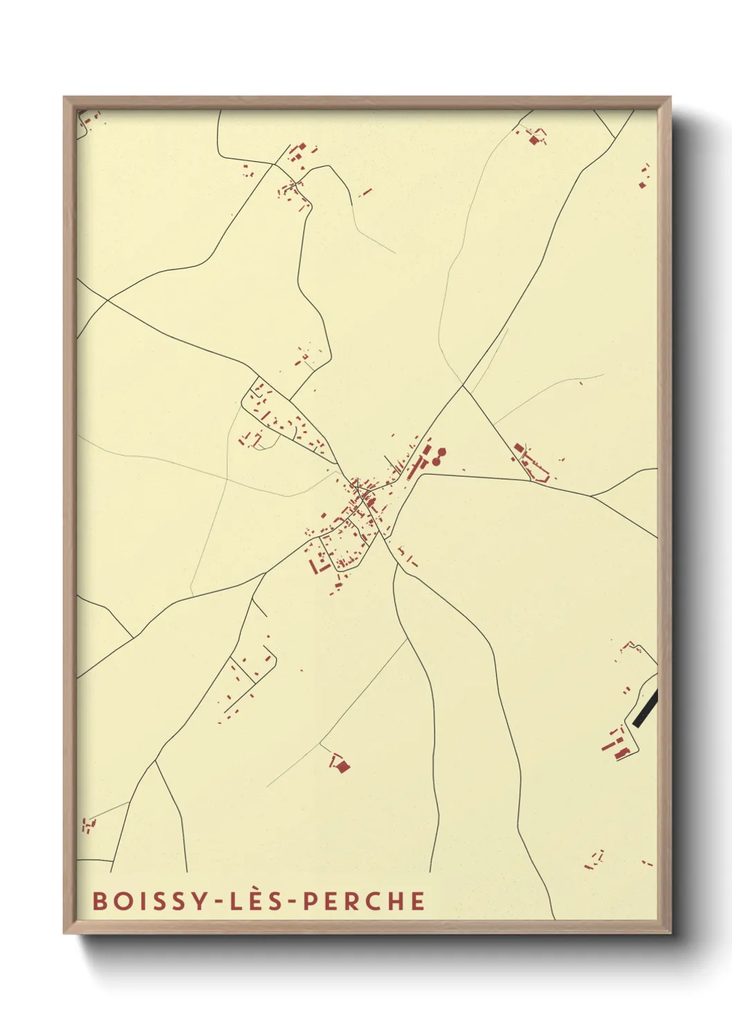 Un poster carteBoissy-lès-Perche