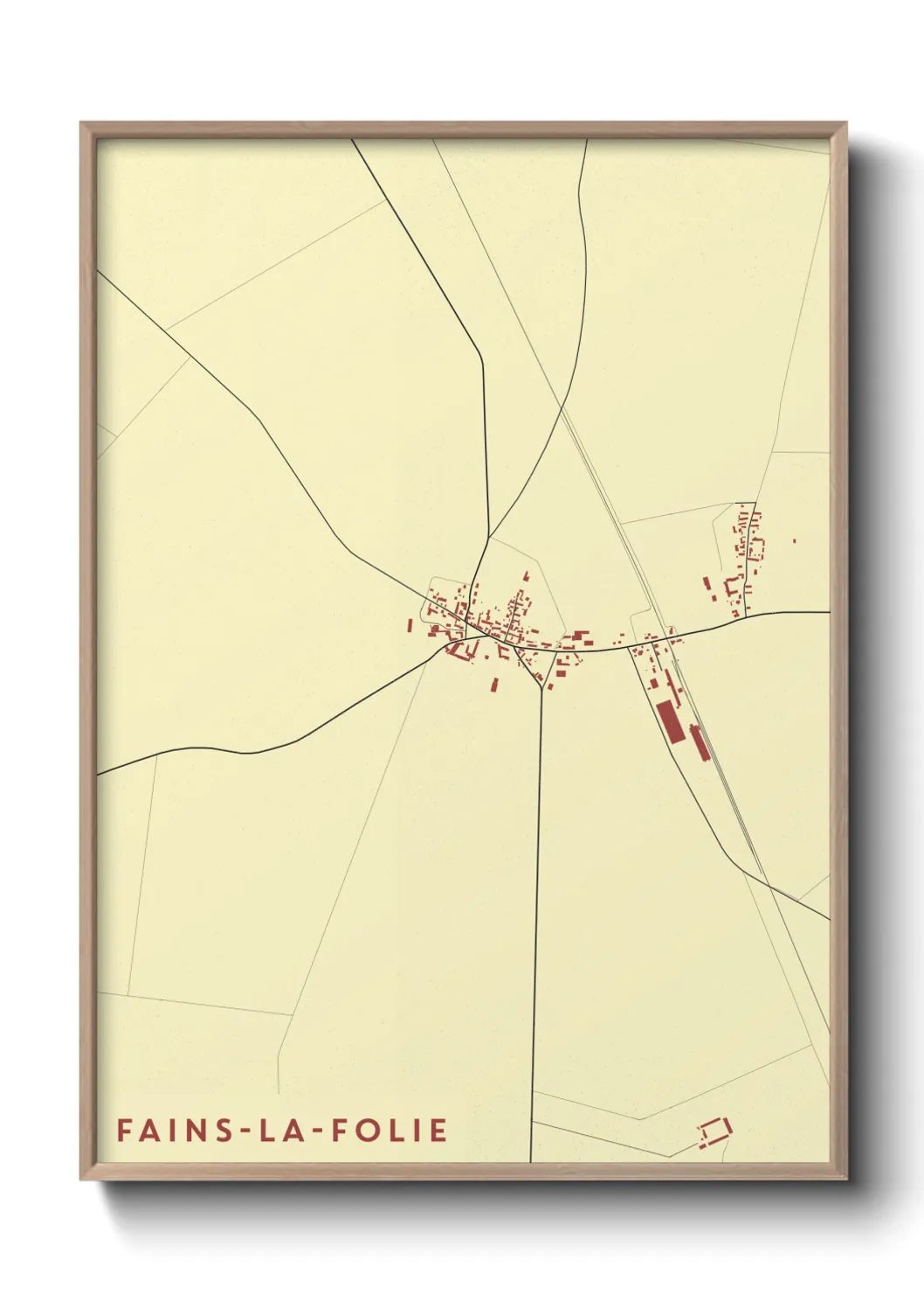 Un poster carteFains-la-Folie