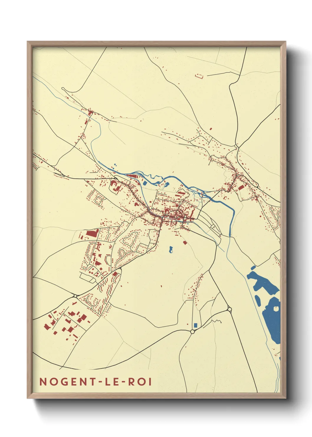 Un poster carteNogent-le-Roi
