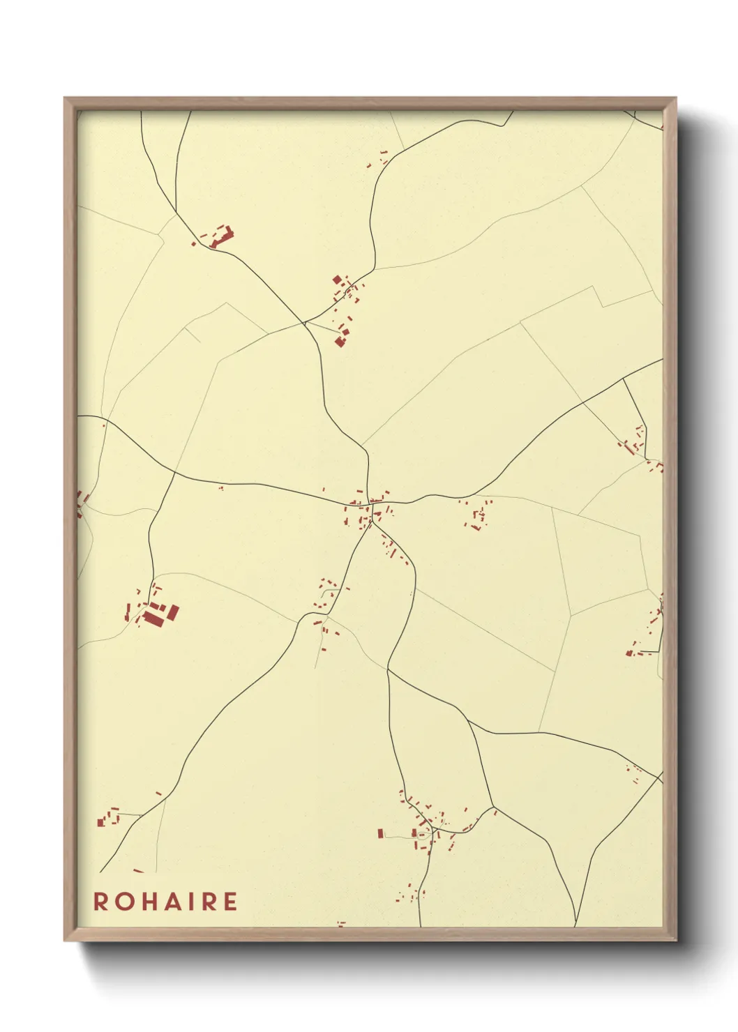 Une affiche de carte sur Rohaire