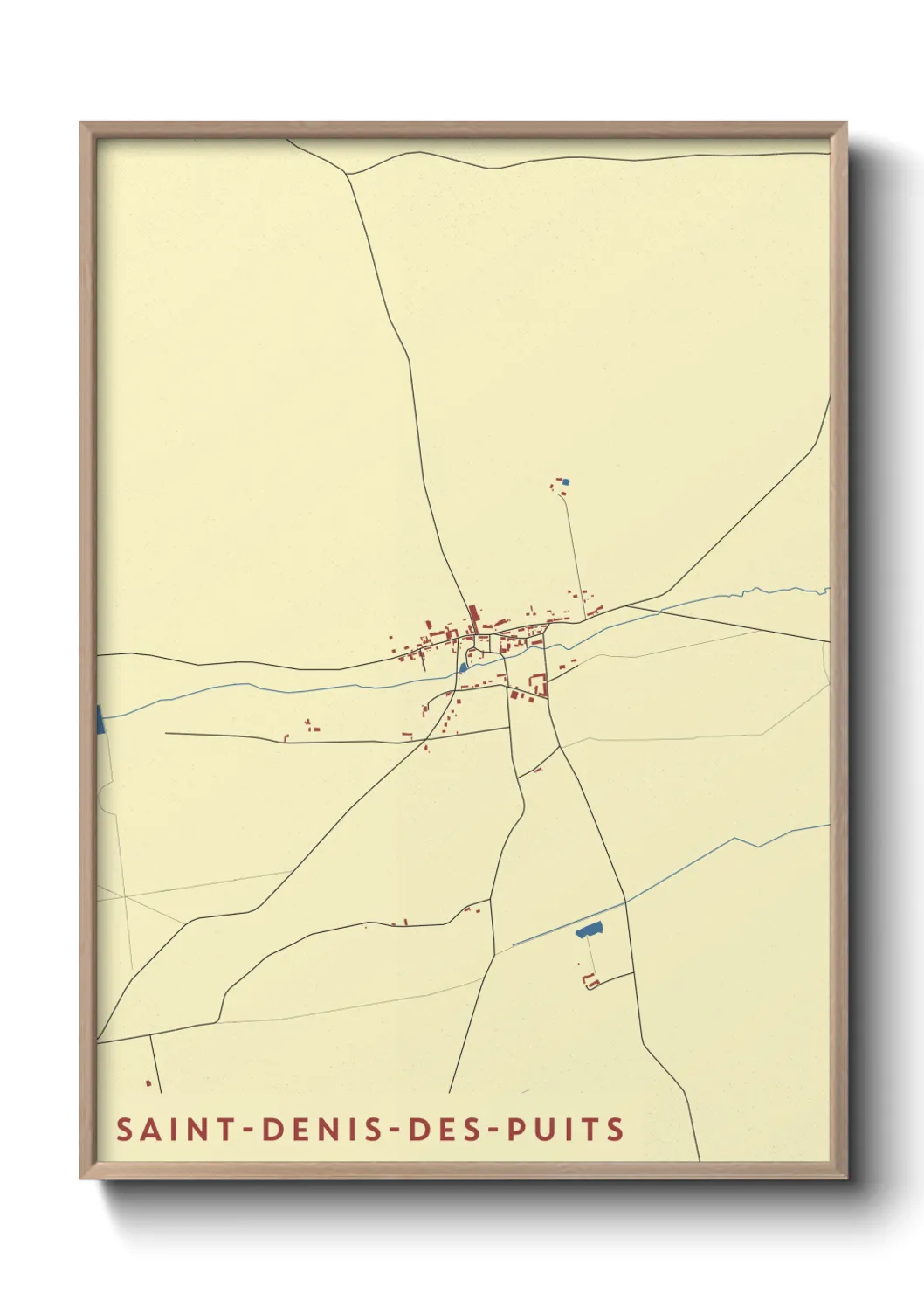 Un poster carteSaint-Denis-des-Puits
