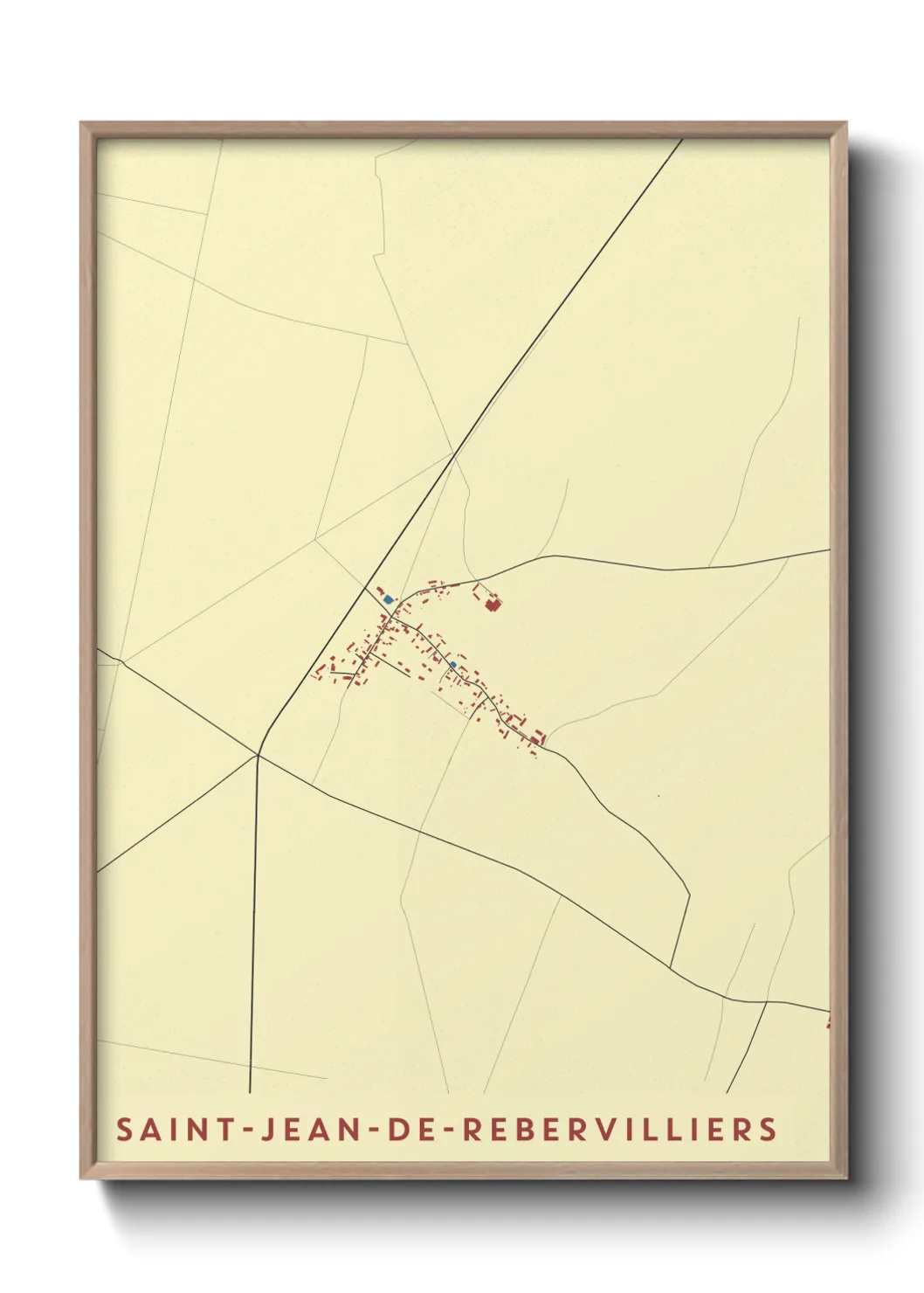 Un poster carteSaint-Jean-de-Rebervilliers