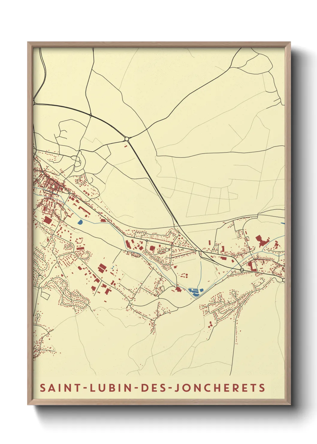 Un poster carteSaint-Lubin-des-Joncherets