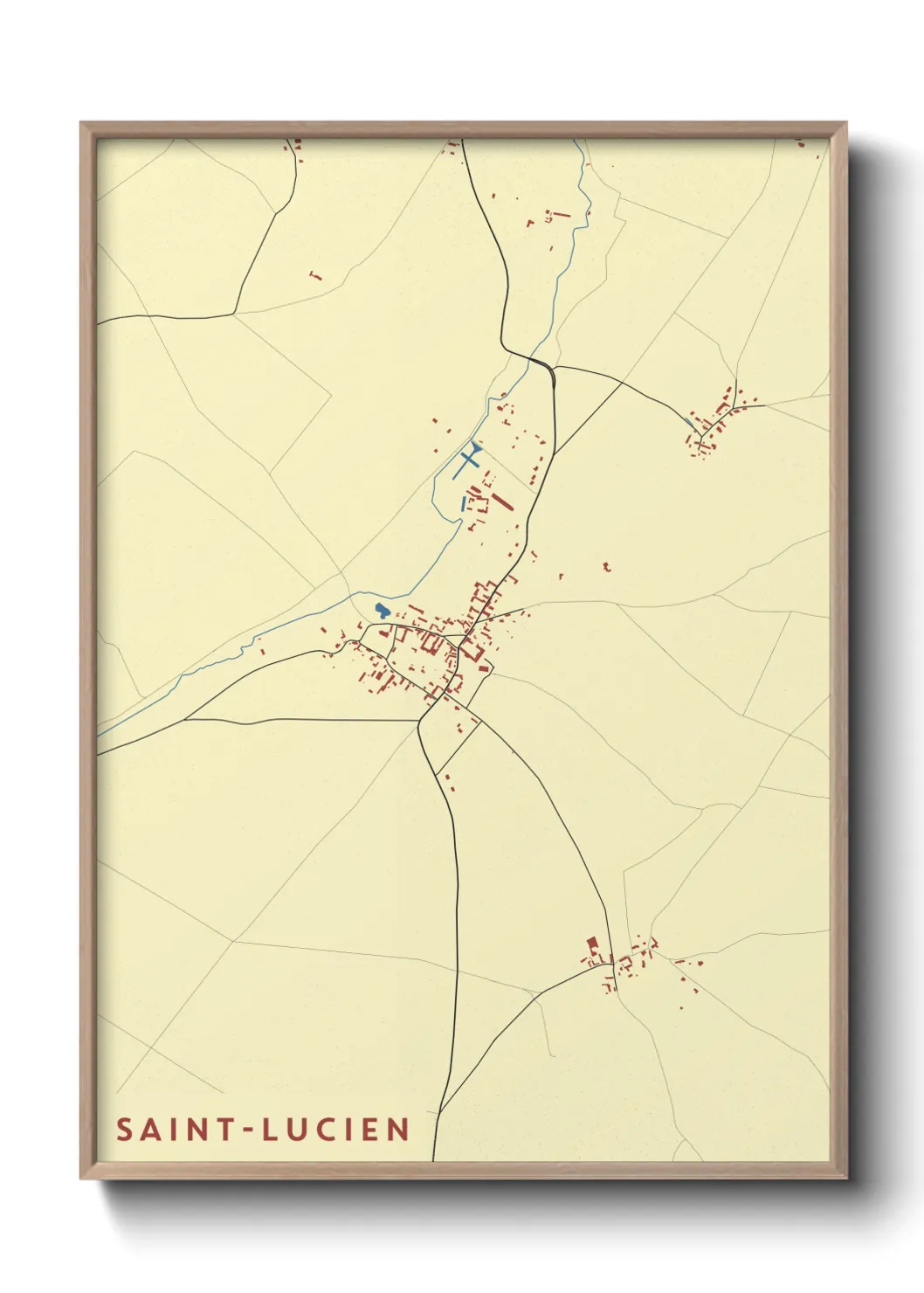 Un poster carteSaint-Lucien