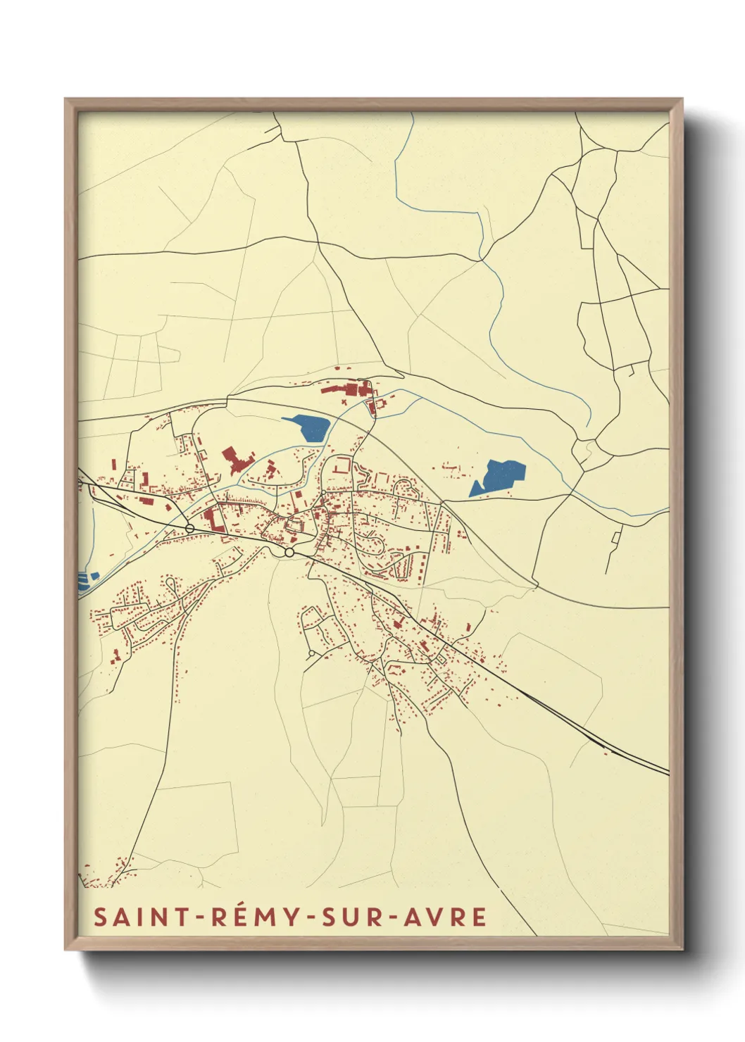 Un poster carteSaint-Rémy-sur-Avre