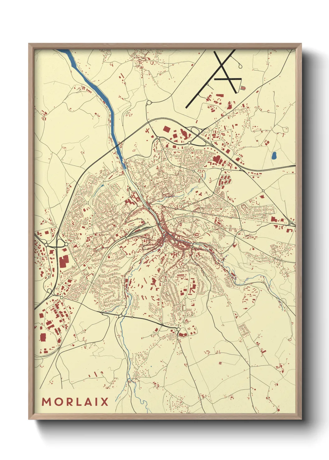 Un poster carteMorlaix