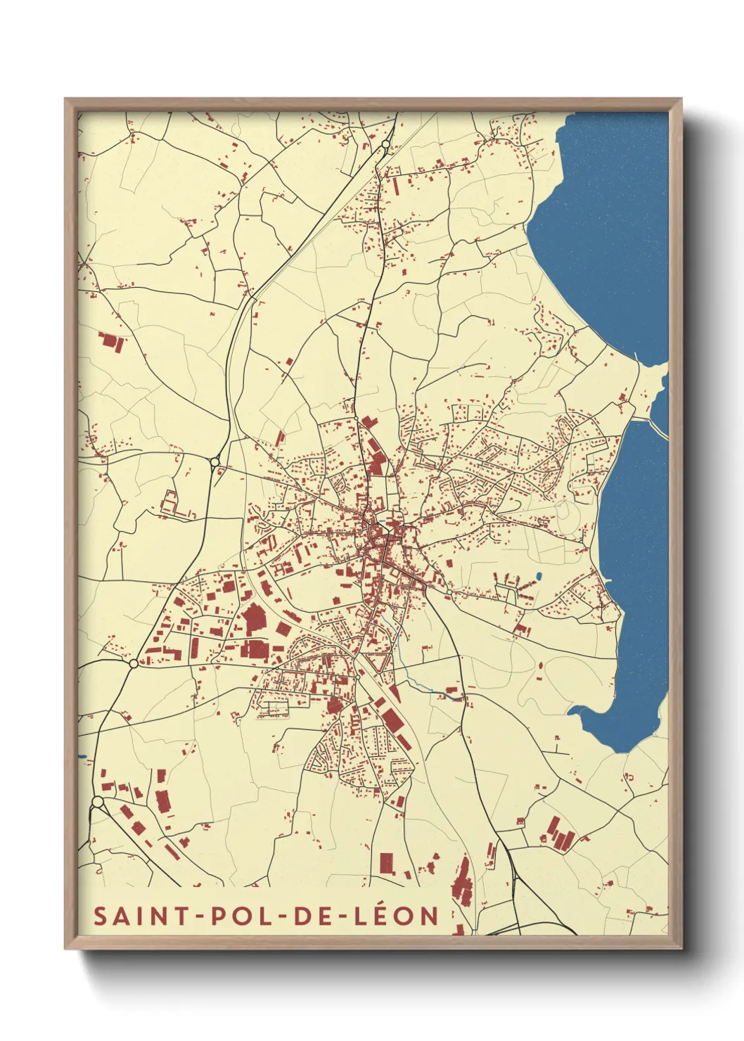 Un poster carteSaint-Pol-de-Léon