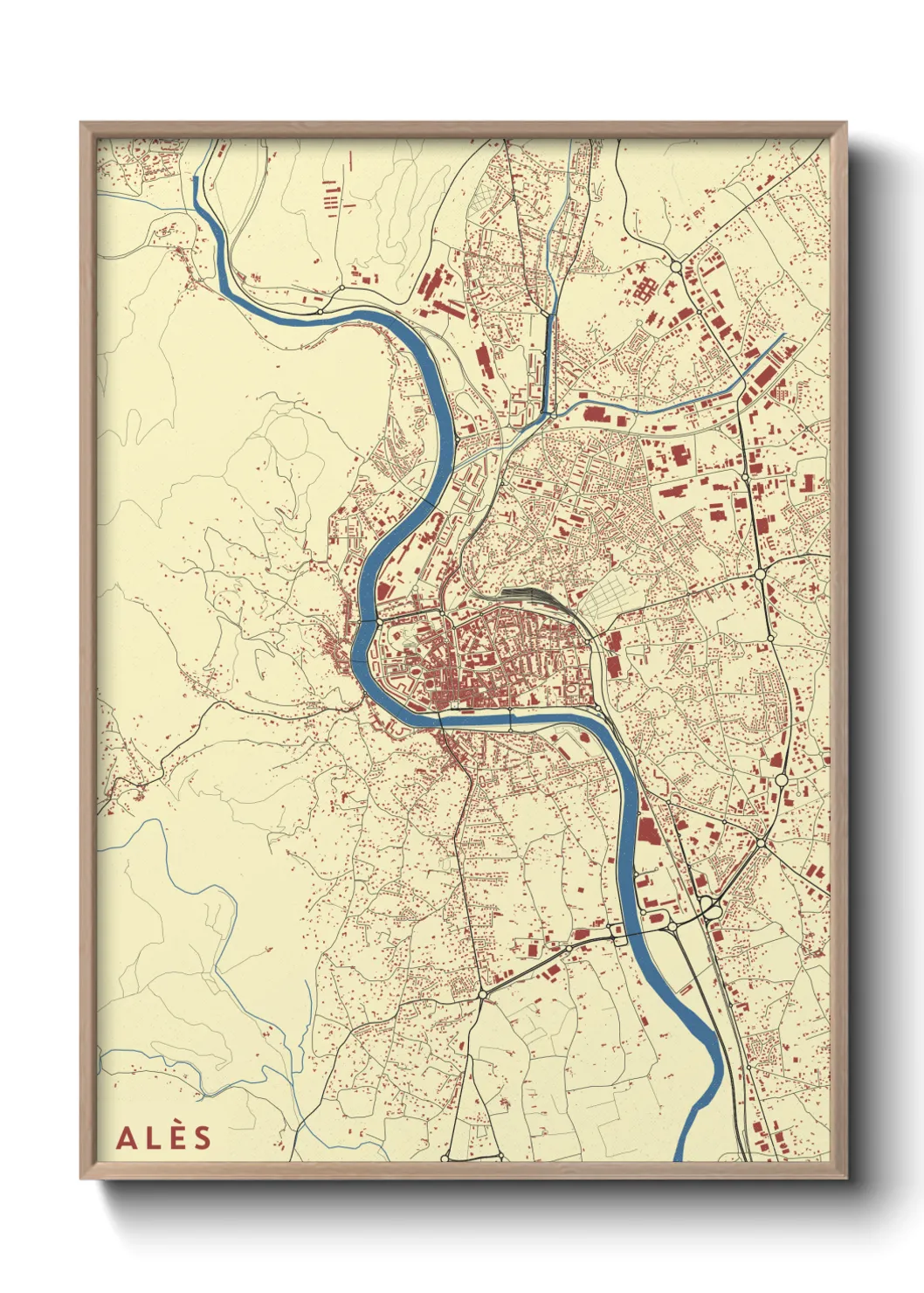 Un poster carteAlès