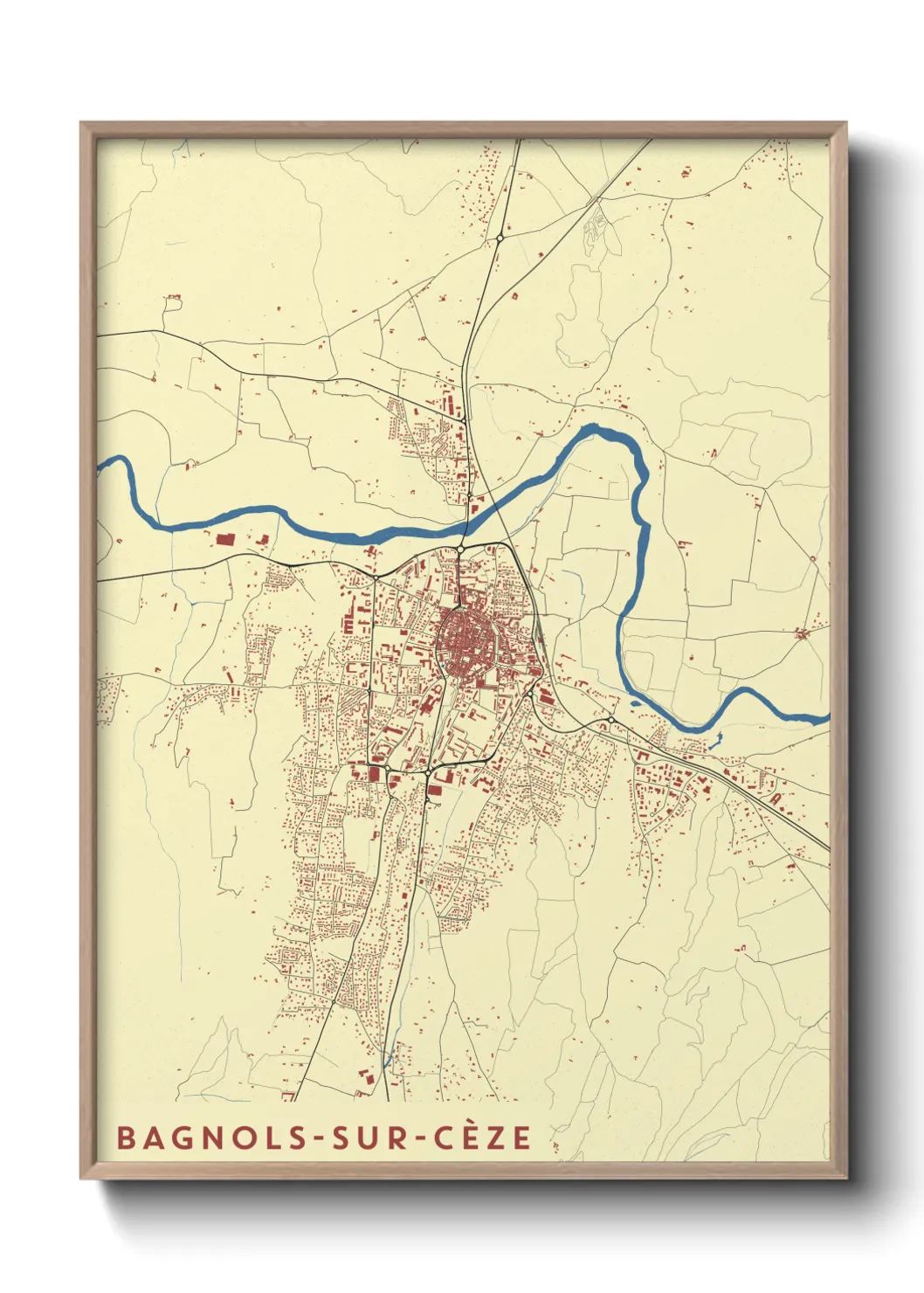Un poster carteBagnols-sur-Cèze