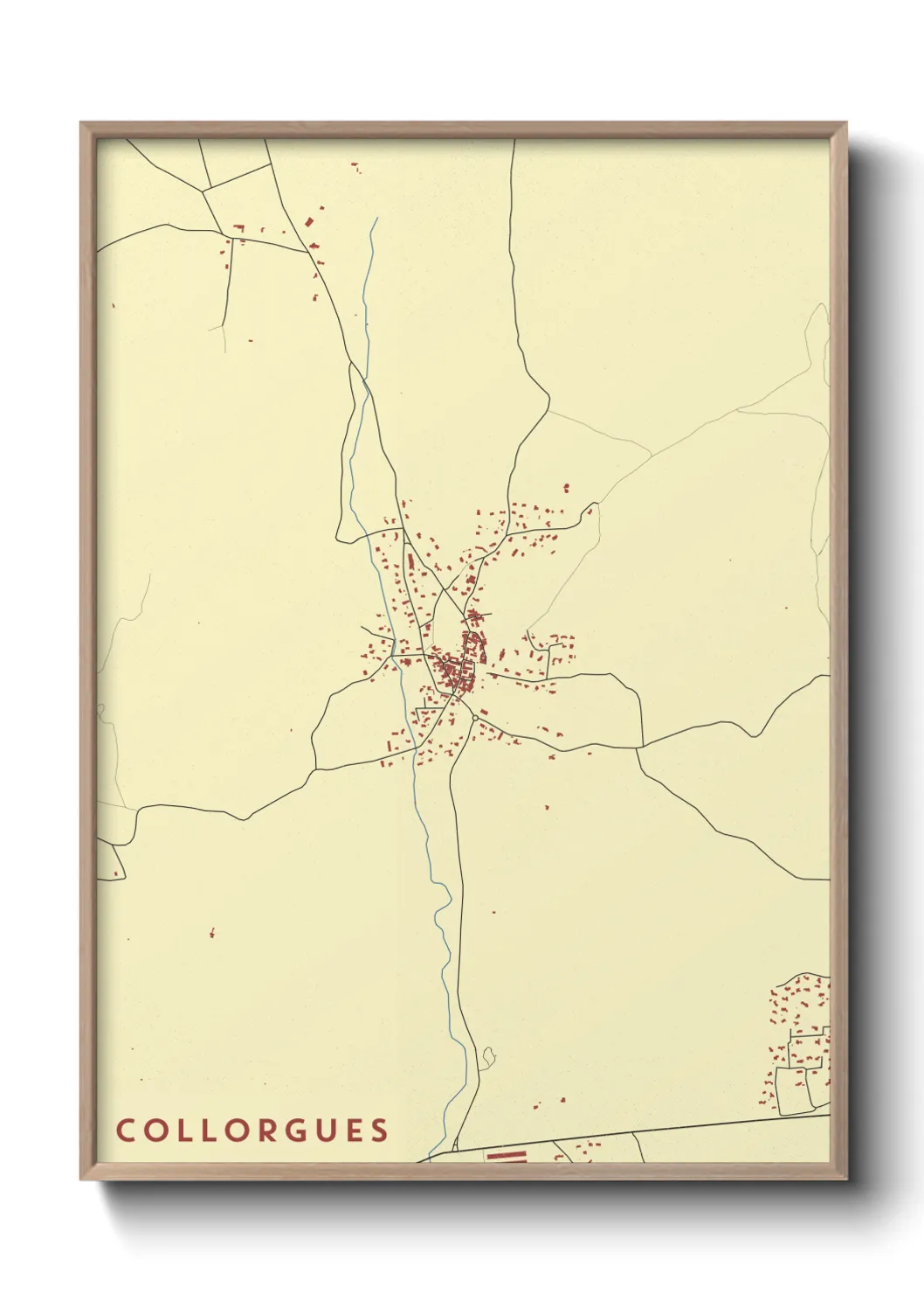 Une affiche de carte sur Collorgues