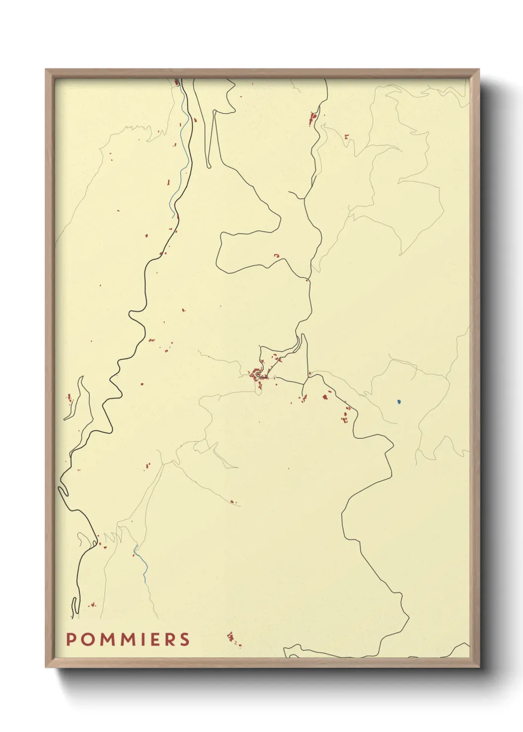 Un poster cartePommiers