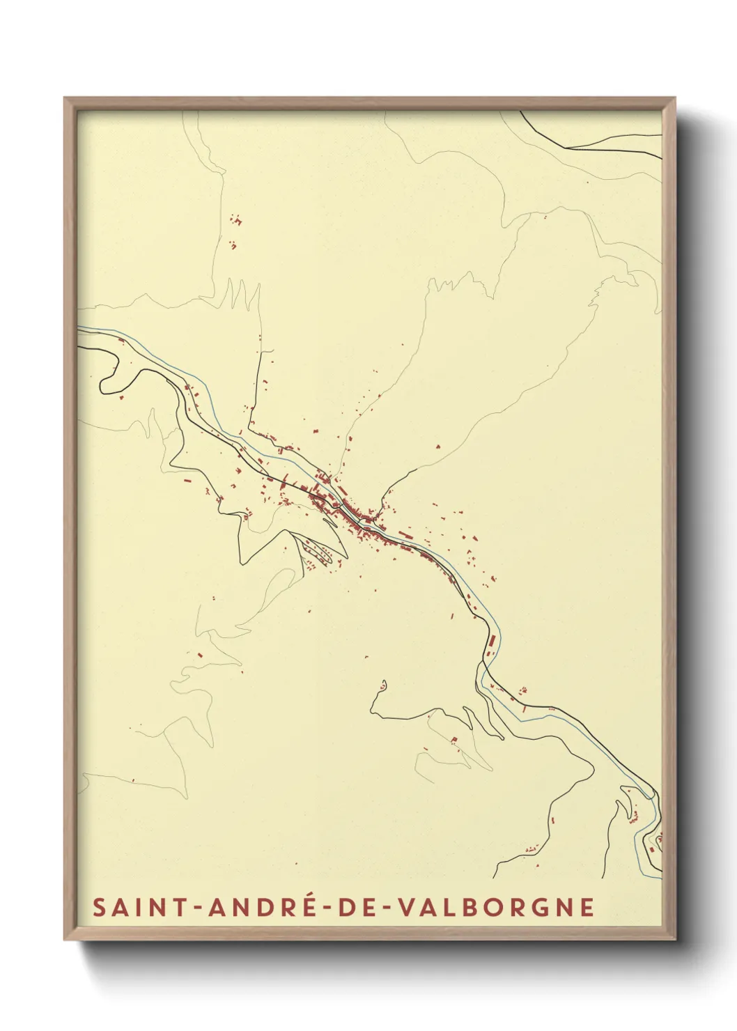 Un poster carteSaint-André-de-Valborgne