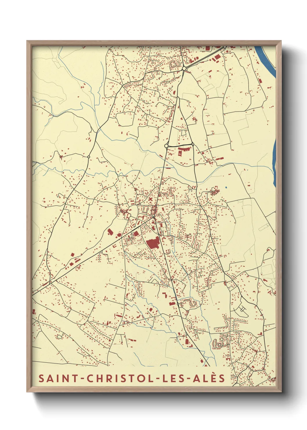 Un poster carteSaint-Christol-les-Alès