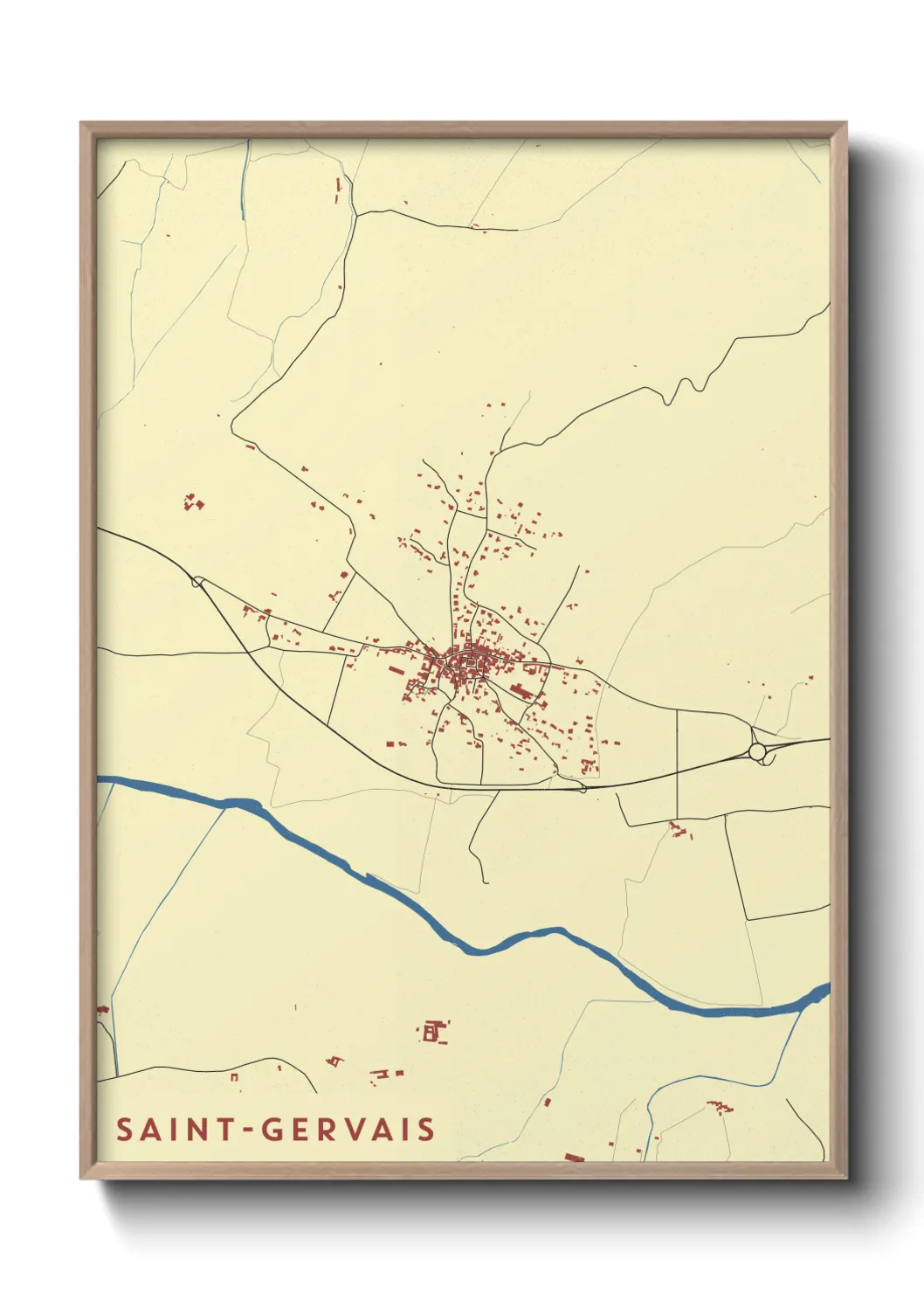 Un poster carteSaint-Gervais
