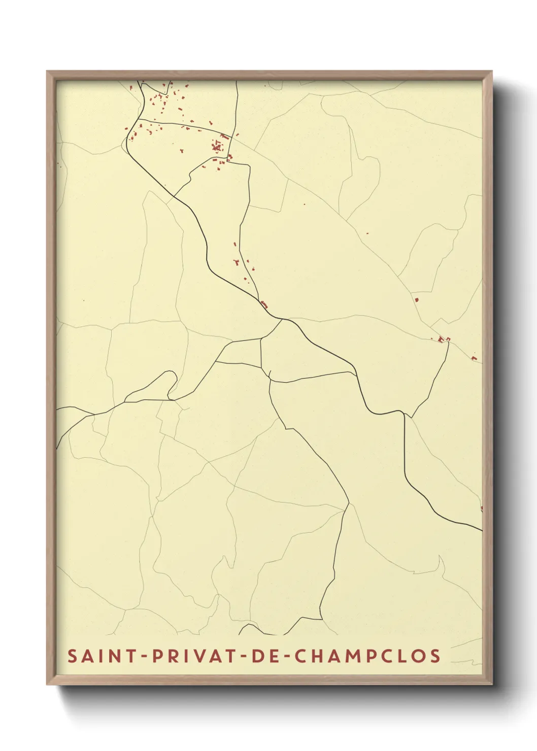 Un poster carteSaint-Privat-de-Champclos