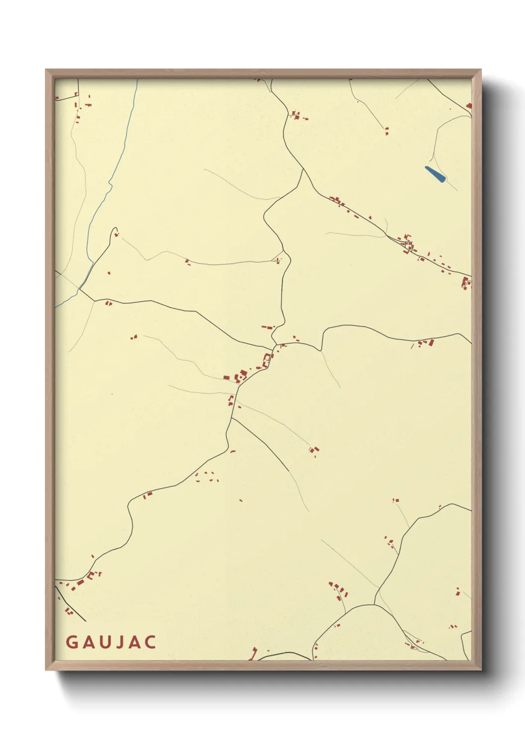 Un poster carteGaujac