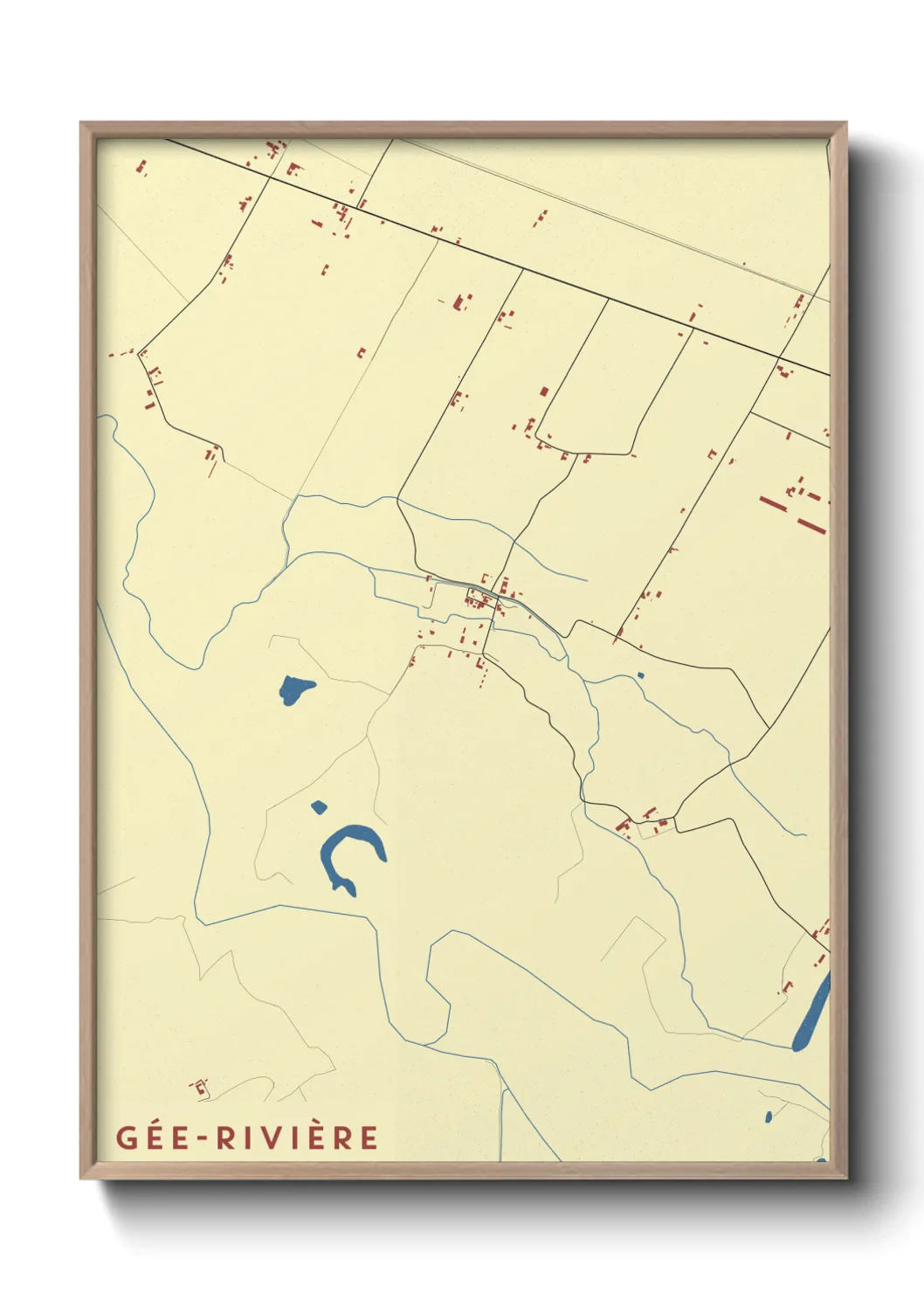 Un poster carteGée-Rivière