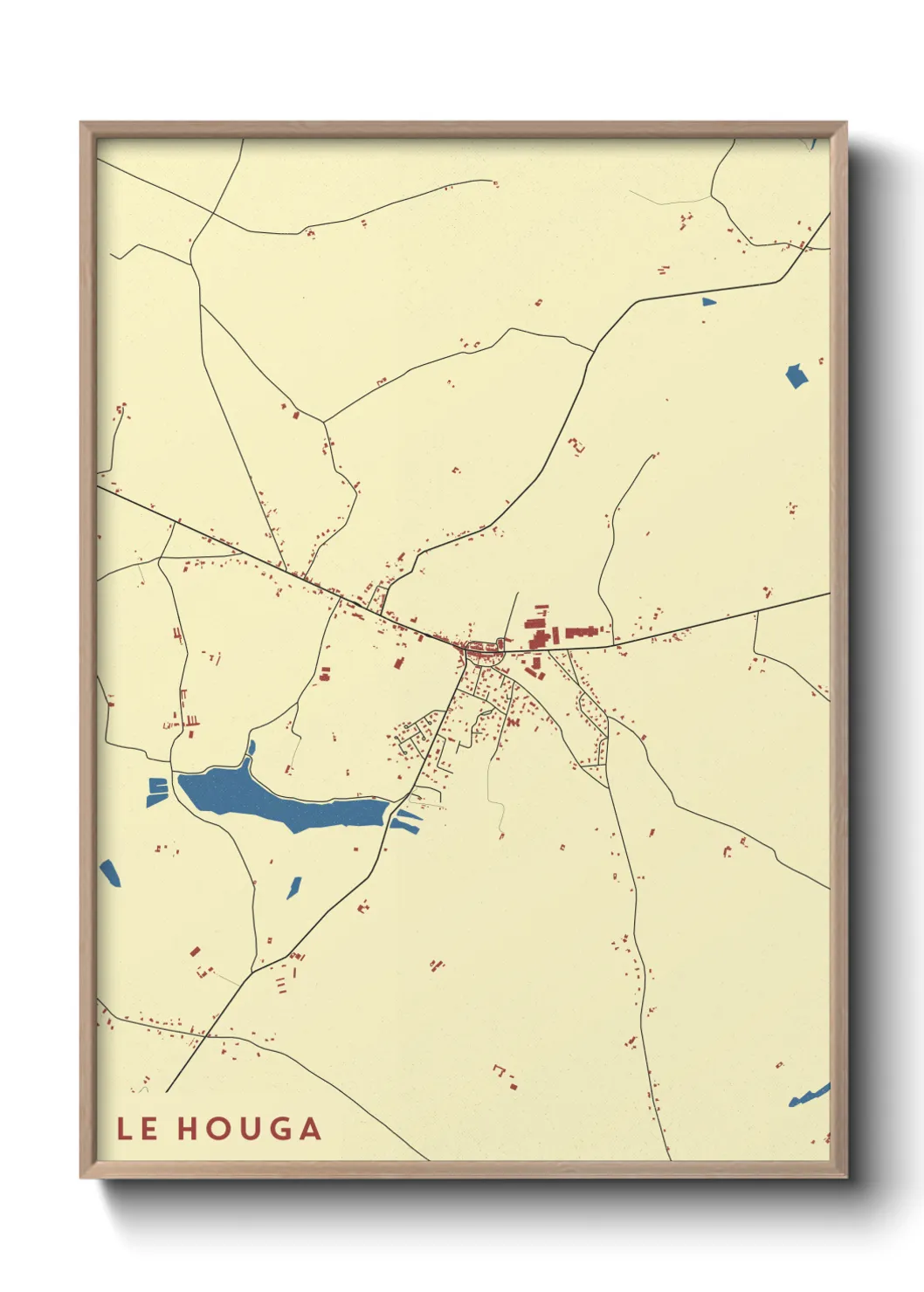 Une affiche de carte sur Le Houga