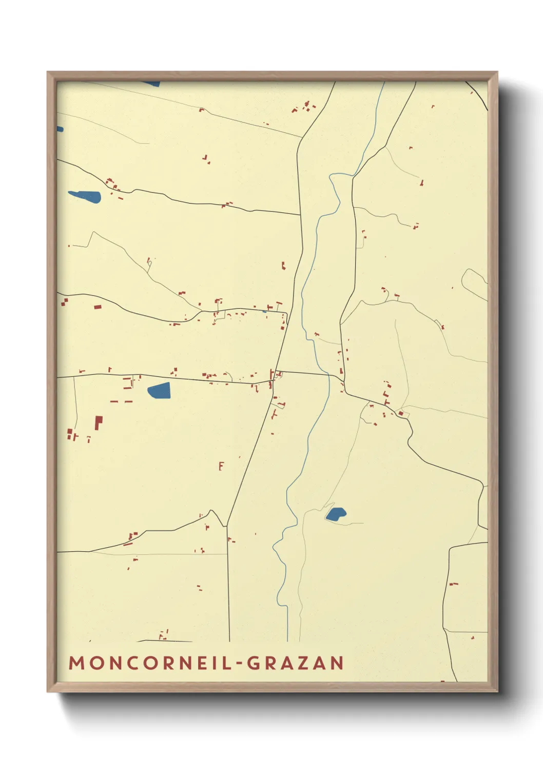 Un poster carteMoncorneil-Grazan
