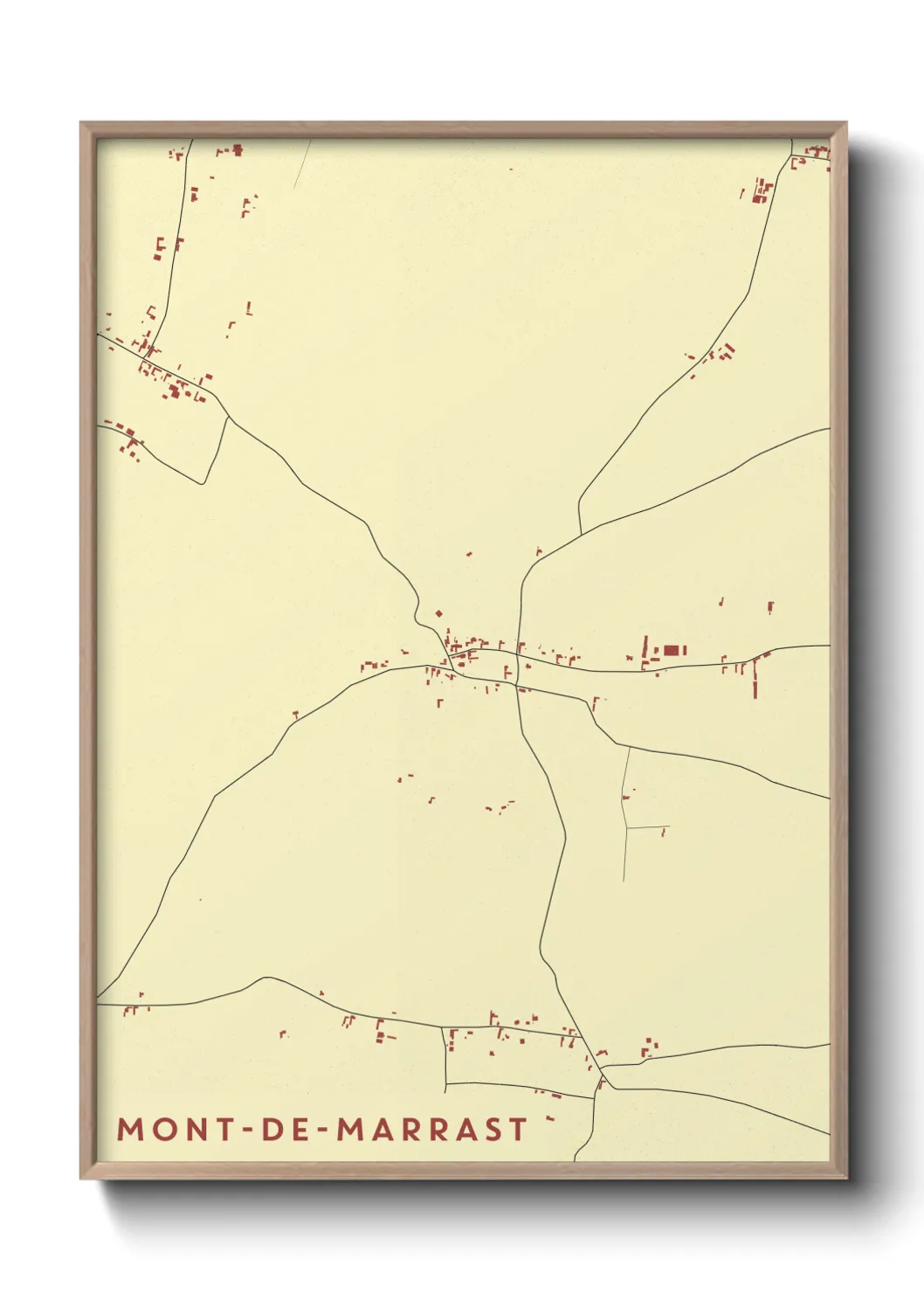 Un poster carteMont-de-Marrast