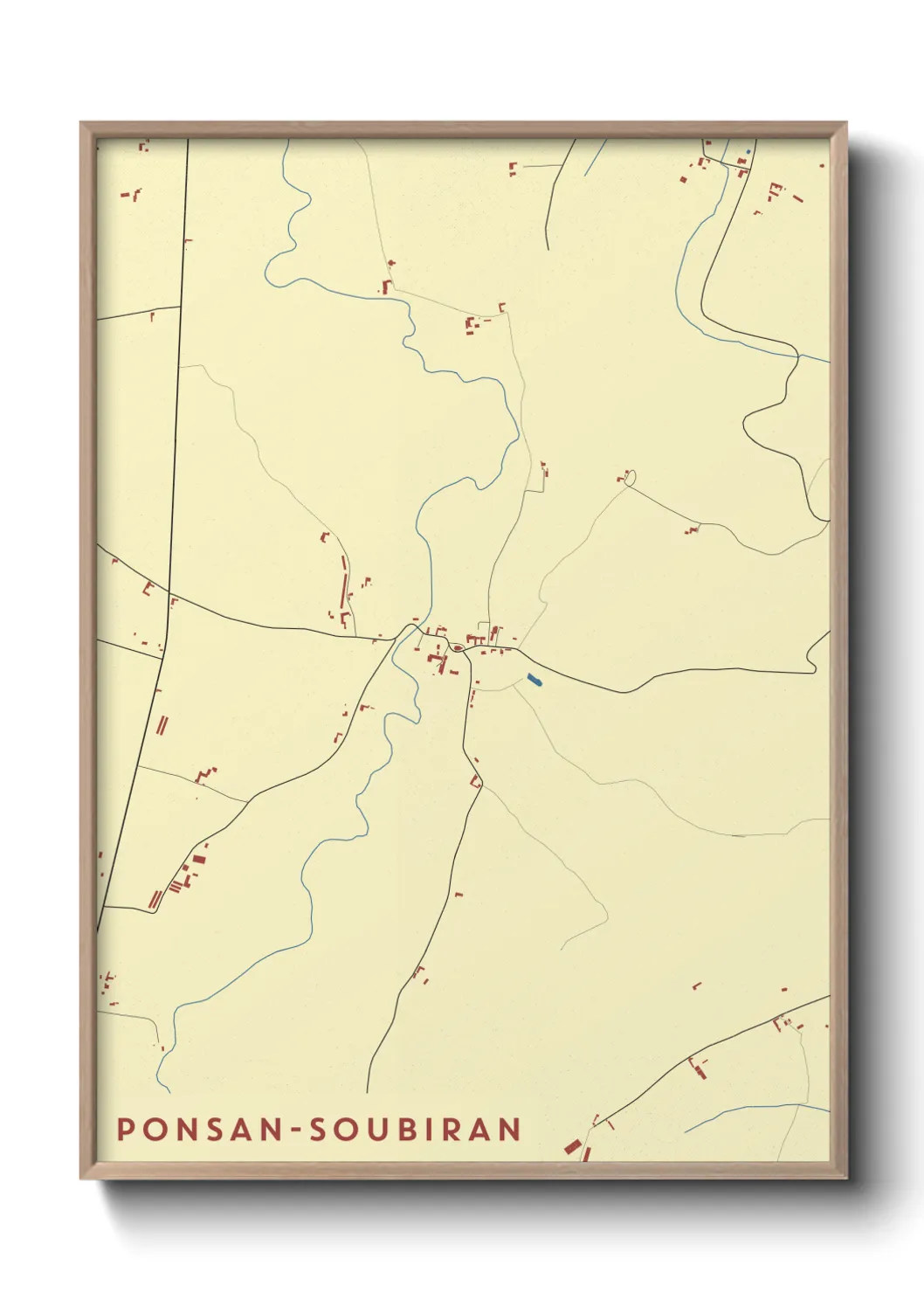 Un poster cartePonsan-Soubiran