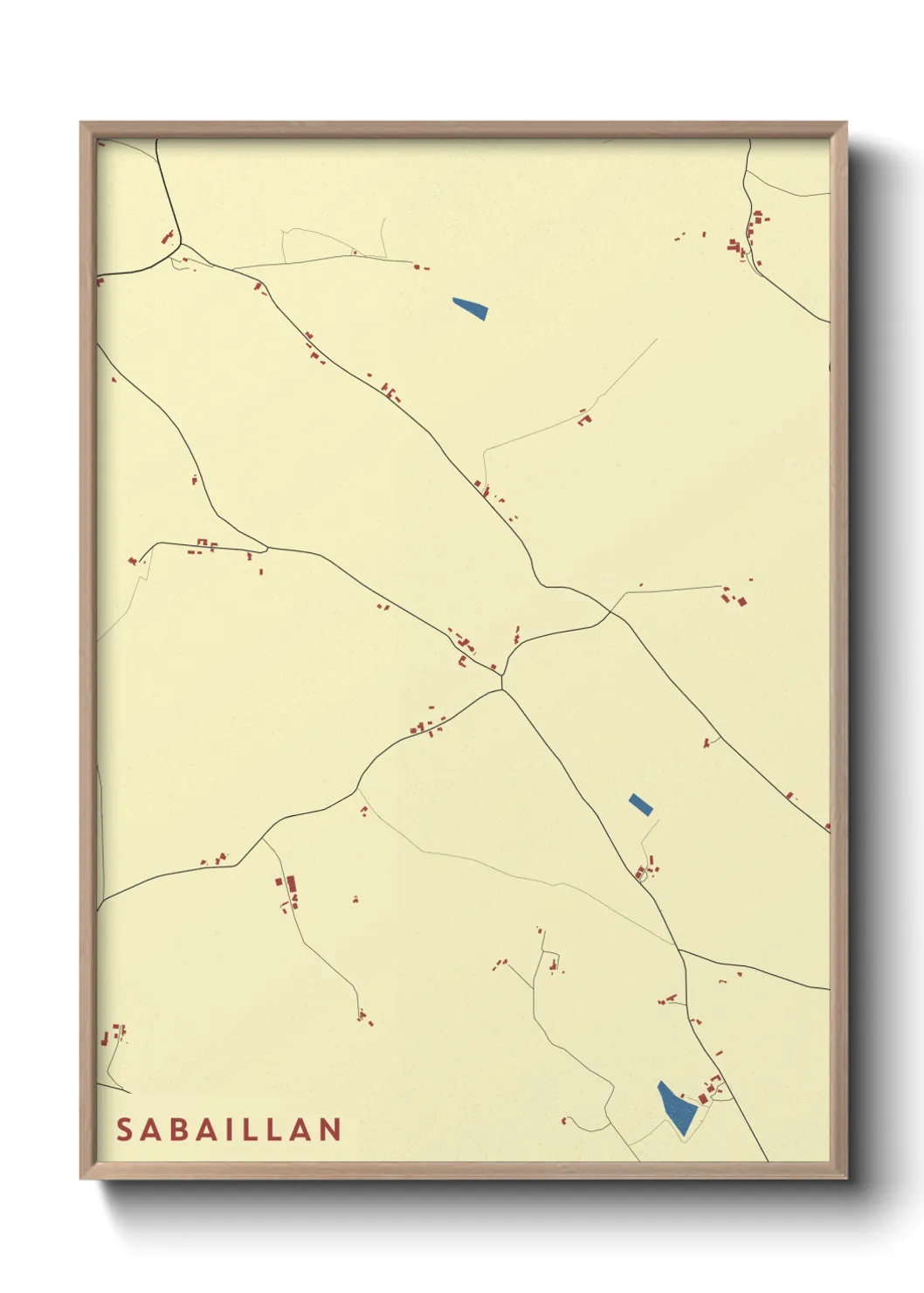 Une affiche de carte sur Sabaillan