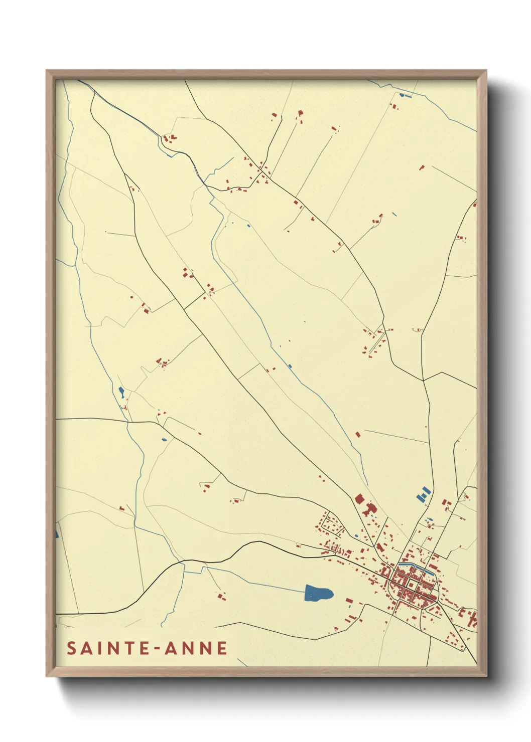 Un poster carteSainte-Anne
