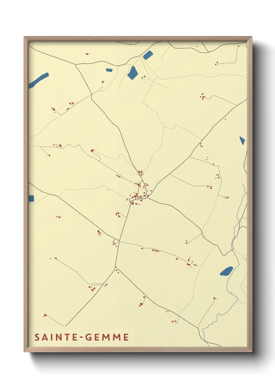 Un poster carteSainte-Gemme