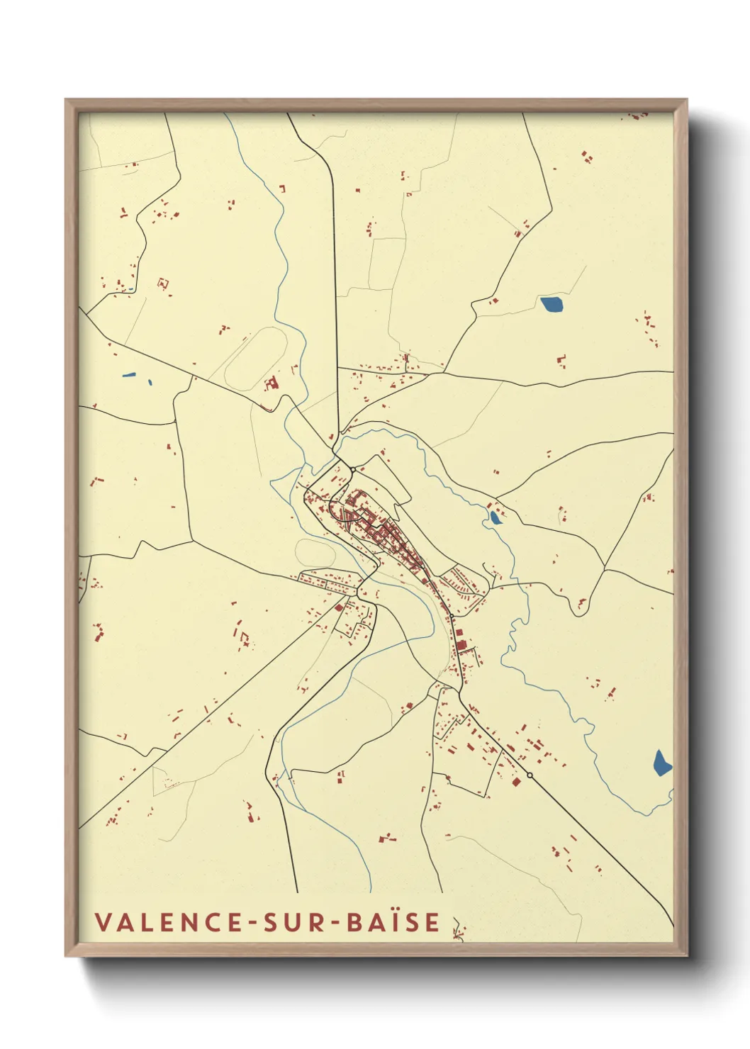 Un poster carteValence-sur-Baïse