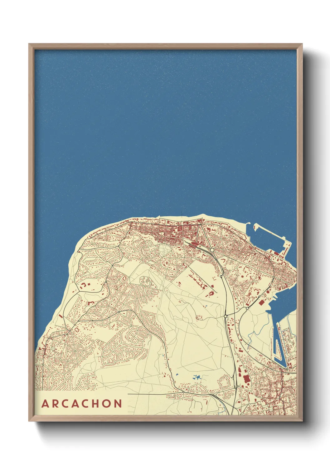 Un poster carteArcachon