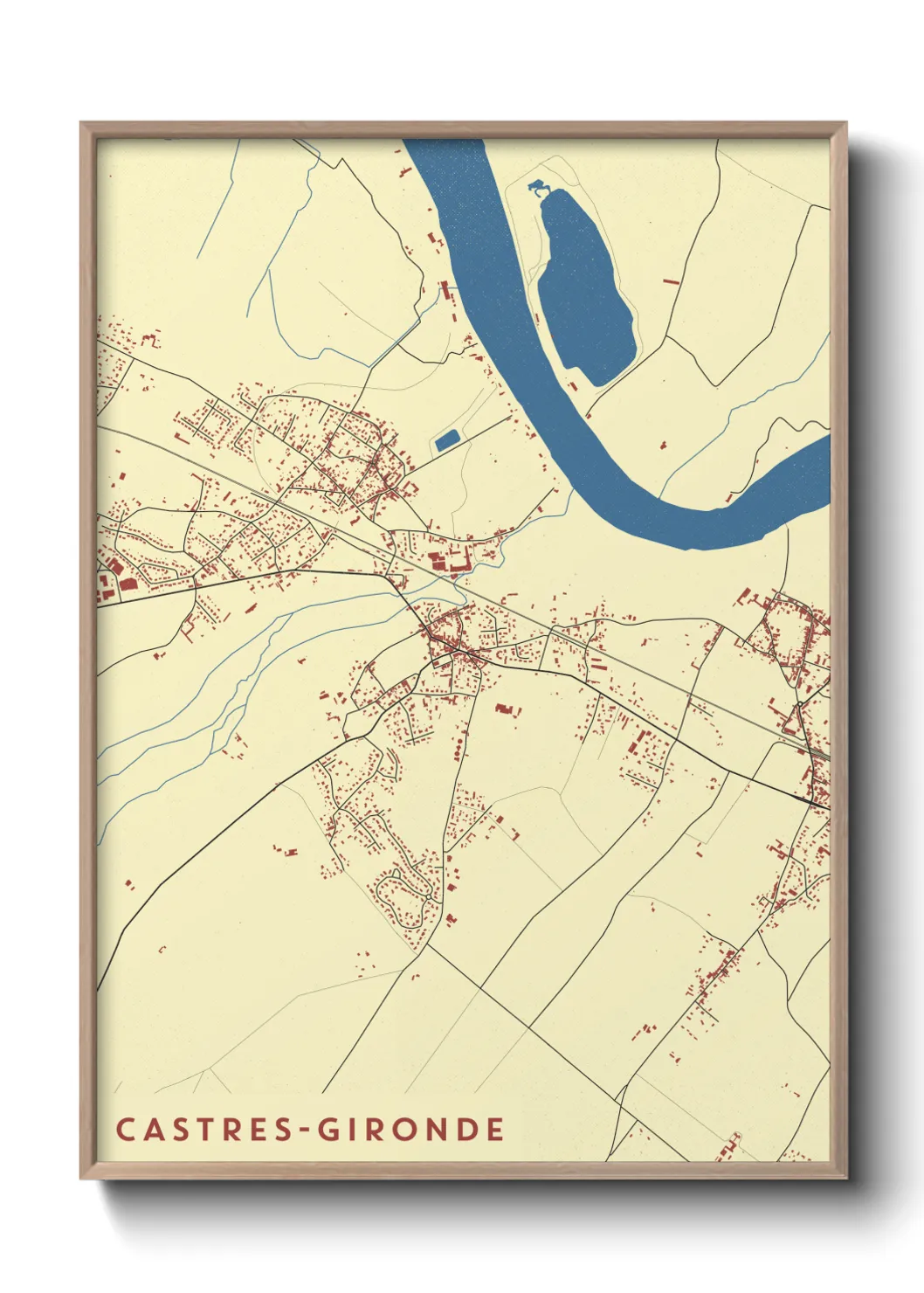 Un poster carteCastres-Gironde