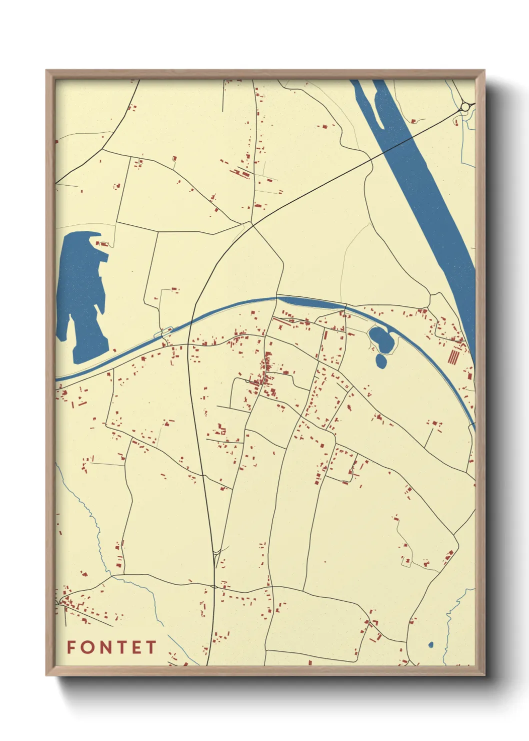 Un poster carteFontet