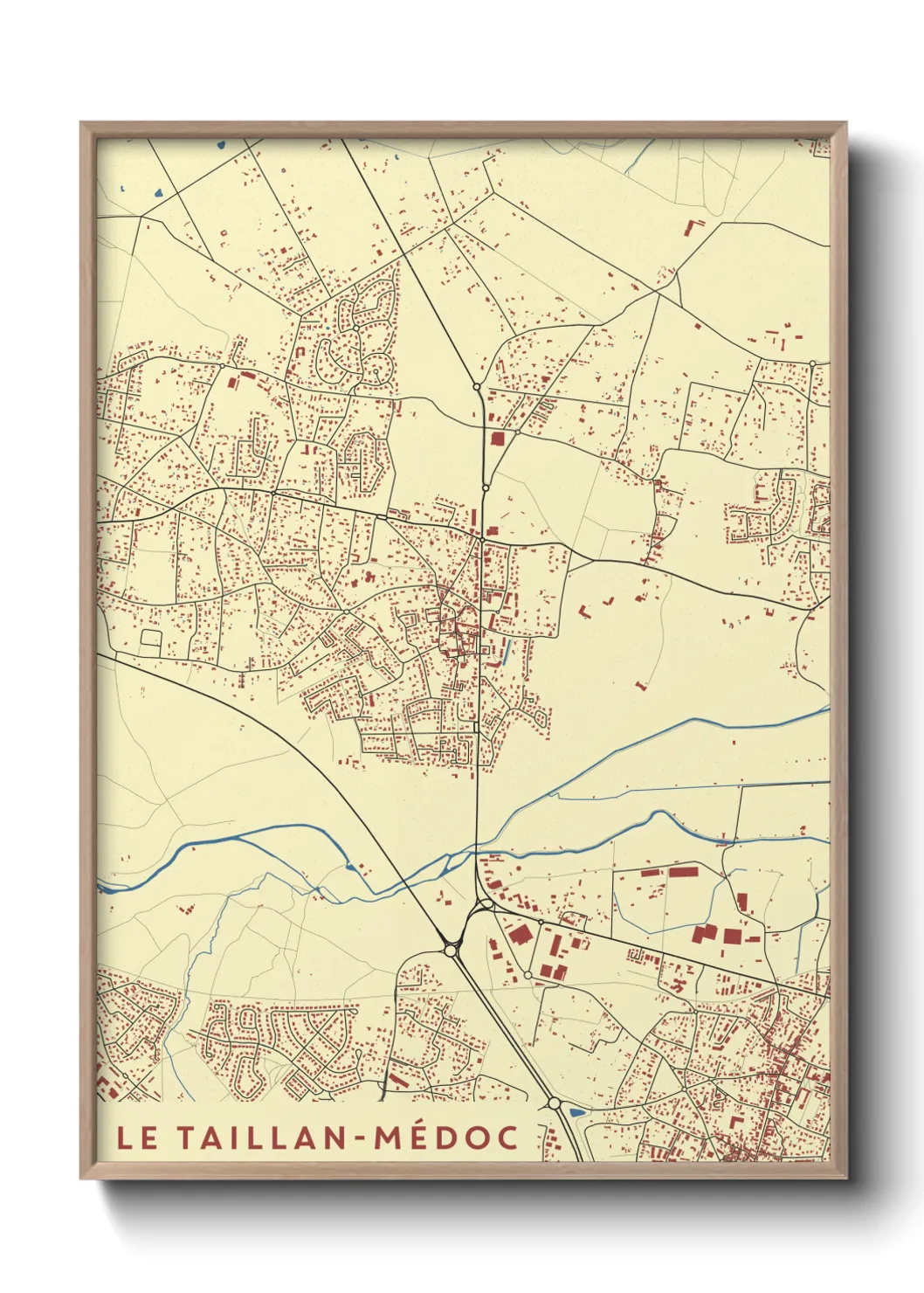 Un poster carteLe Taillan-Médoc