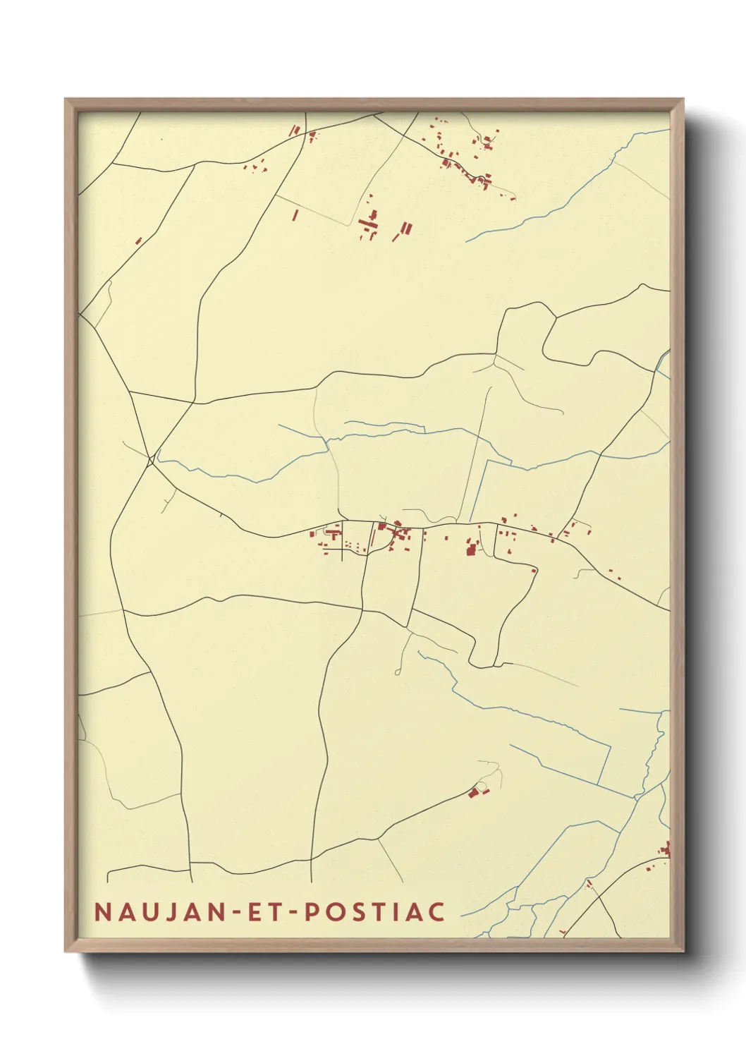Un poster carteNaujan-et-Postiac
