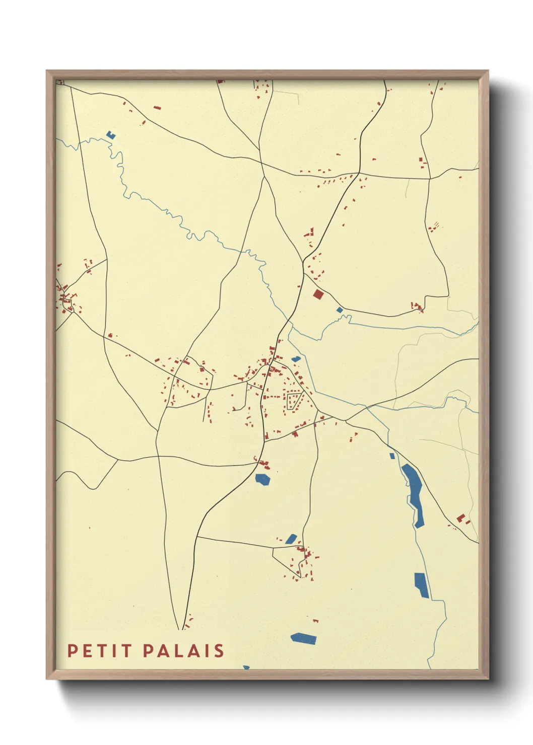 Une affiche de carte sur Petit Palais