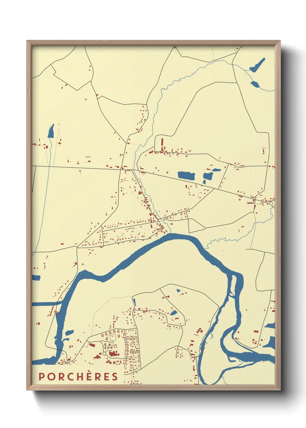 Un poster cartePorchères