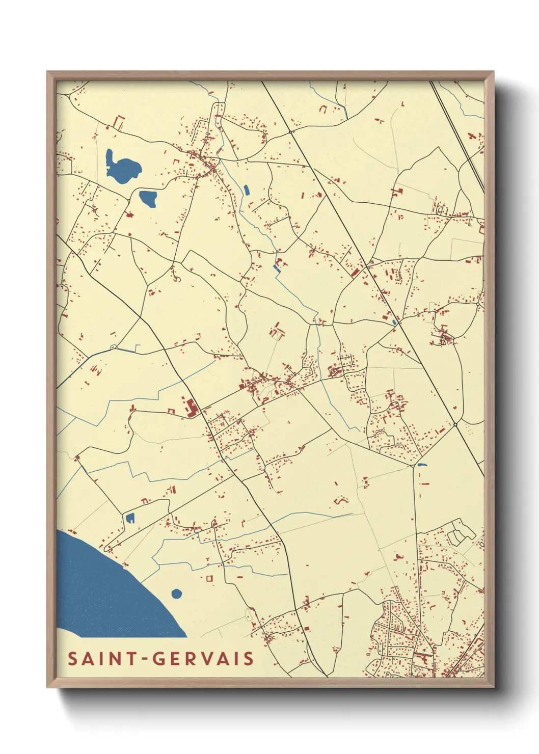 Un poster carteSaint-Gervais