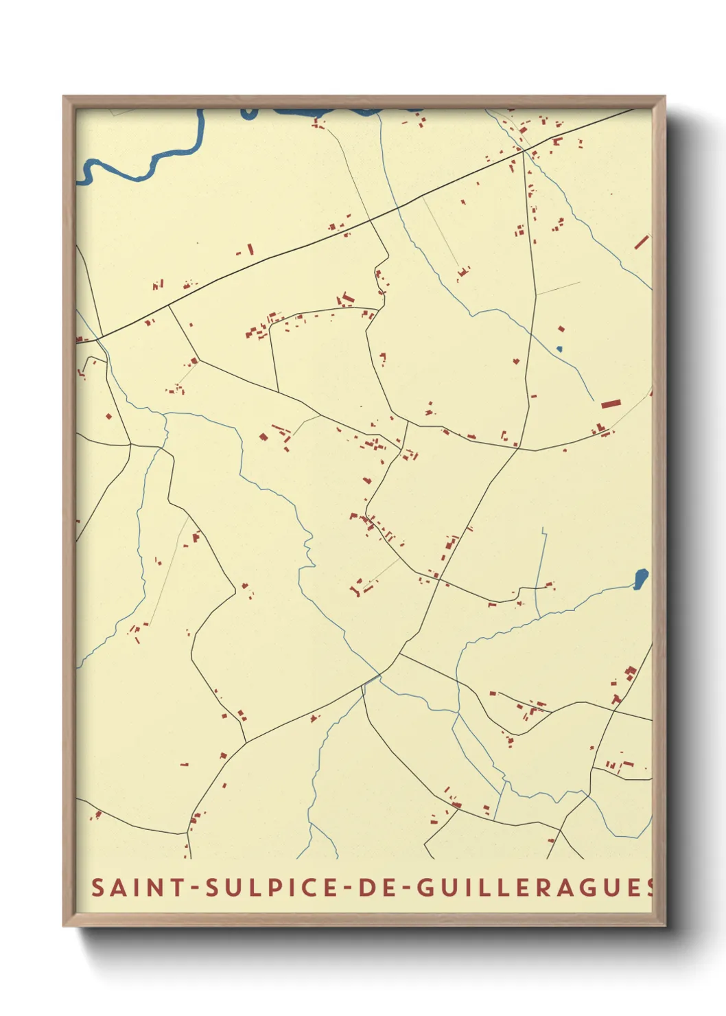 Un poster carteSaint-Sulpice-de-Guilleragues