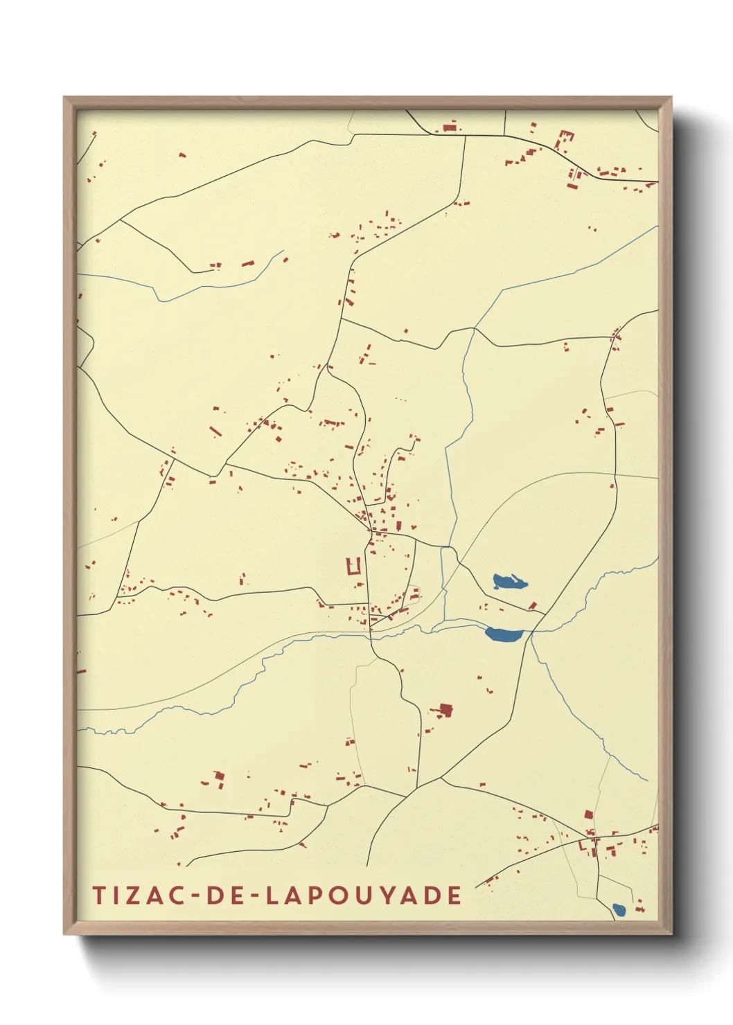 Un poster carteTizac-de-Lapouyade