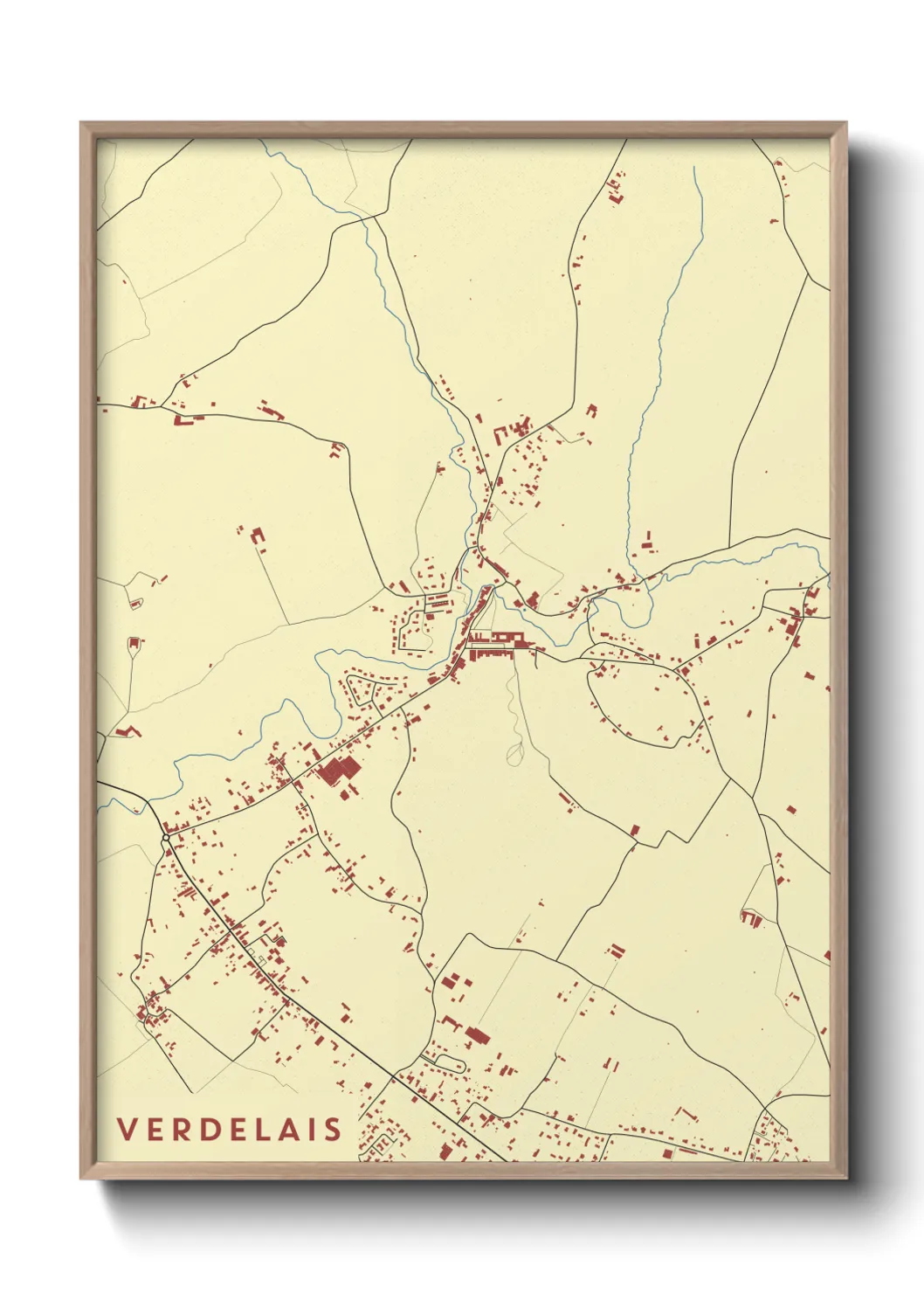 Une affiche de carte sur Verdelais